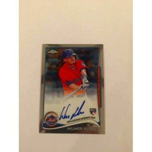 2014 Topps Chrome Wilmer Flores Mets - Rookie Autographs #67 (018)